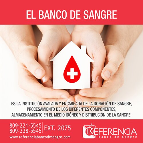 El banco de Sangre Es la institución avalada y encargada de la donación de sangre, procesamiento de los diferentes componentes, almacenamiento en el medio idóneo y distribución de la sangre.